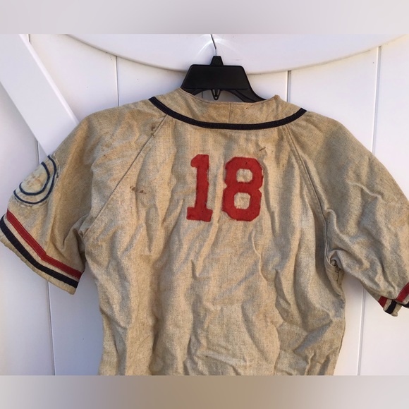 VINTAGE 1947 SIDNEY CARDINALS BASEBALL JERSEY WOOL SOUTHERN TIER LEAGUE CHAMPS - Picture 8 of 12